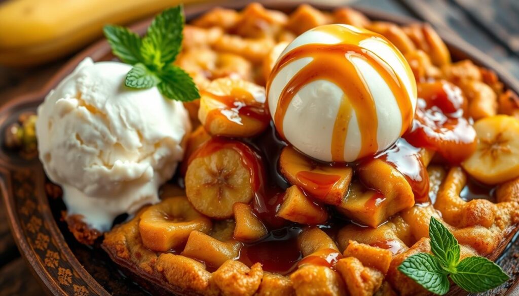 Delightful Bananas Foster Cobbler
