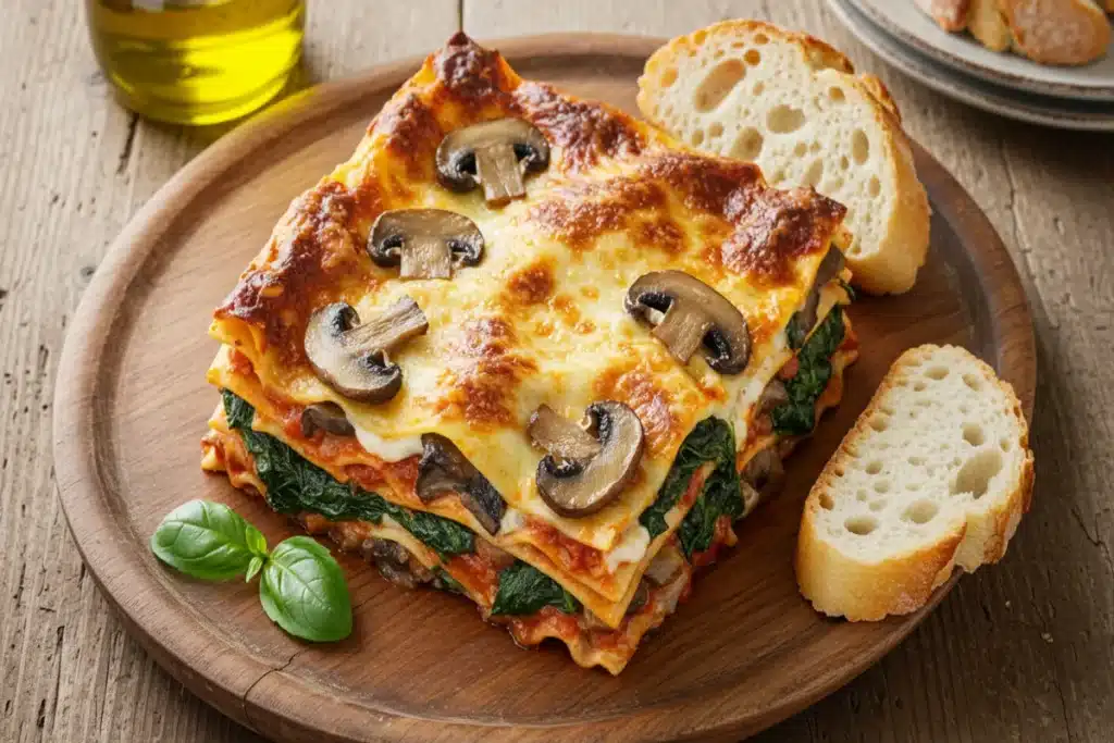 How to Make Mushroom and Spinach Lasagna in Under 60 Minutes