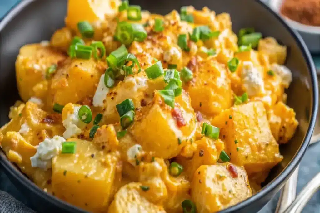 The Best Cheesy Potato Egg Scramble Recipe