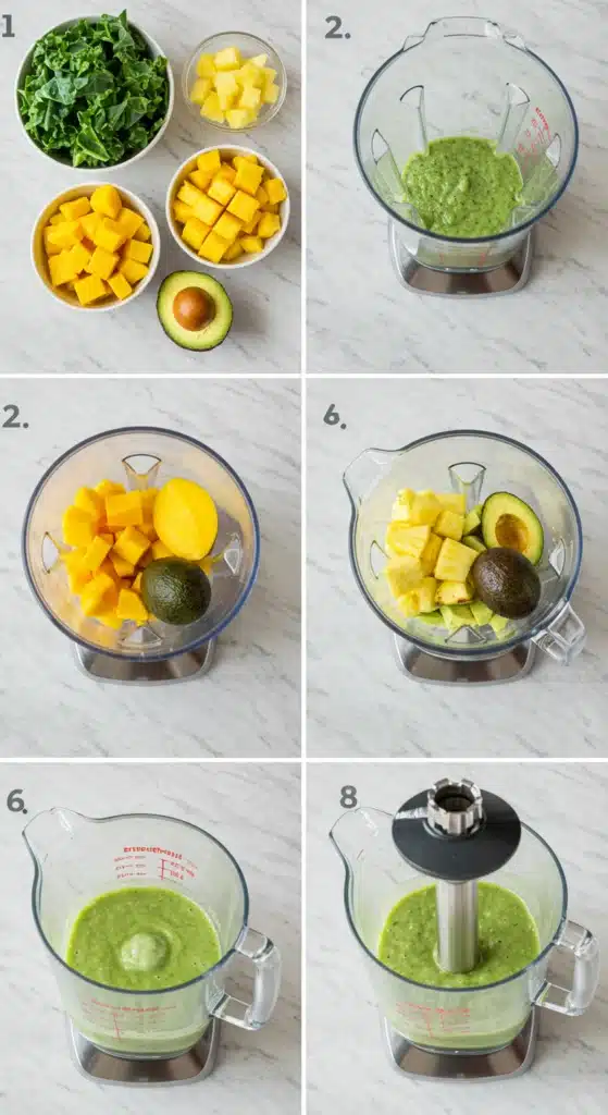Tropical Green Smoothie (Vacation in a Glass)