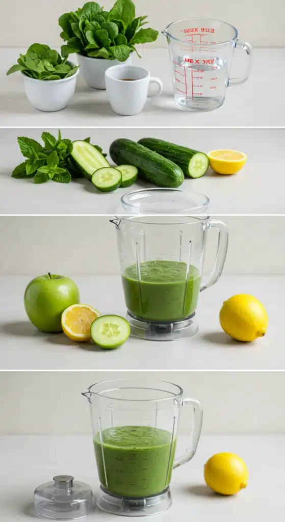 Minty Green Detox Smoothie (Refreshing and Light)