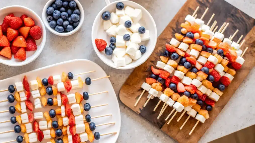Make this 4th of July Fruit Kabobs Delicious Recipe