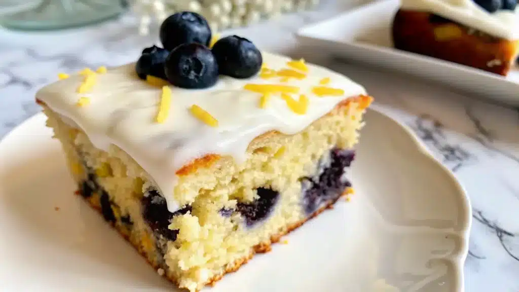 How To Make Lemon Blueberry Sheet Cake Recipe