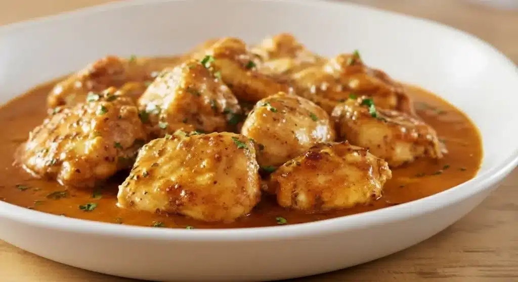 Texas Roadhouse butter chicken in creamy golden sauce