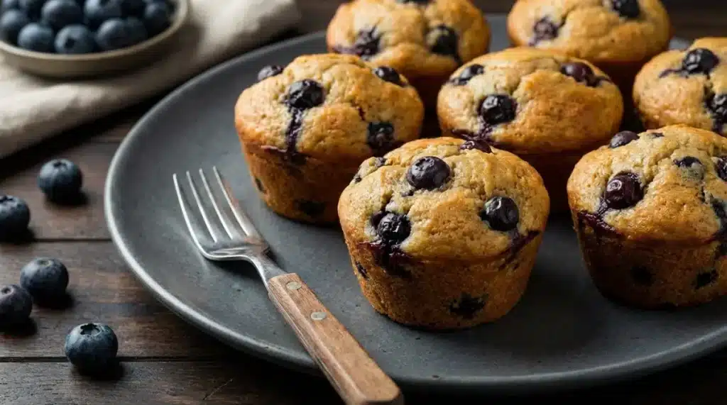 Blueberry Cottage Cheese Muffins