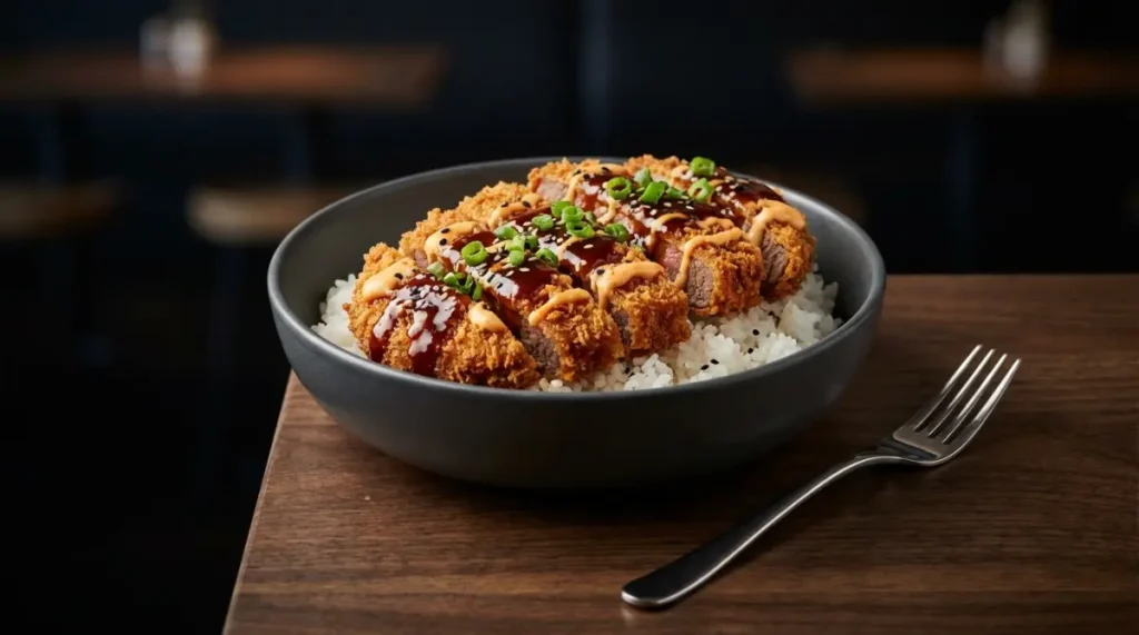 Japanese Katsu Bowls with Tonkatsu Sauce