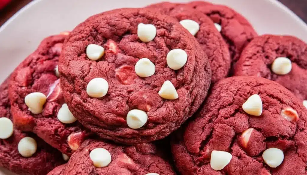 Decadent Red Velvet Cookies with White Chocolate