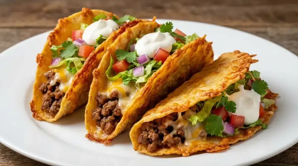 Oven-Baked Cheesy Tacos