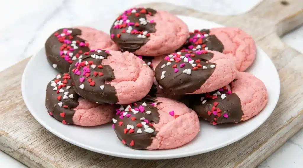Chocolate Covered Strawberry Cookies