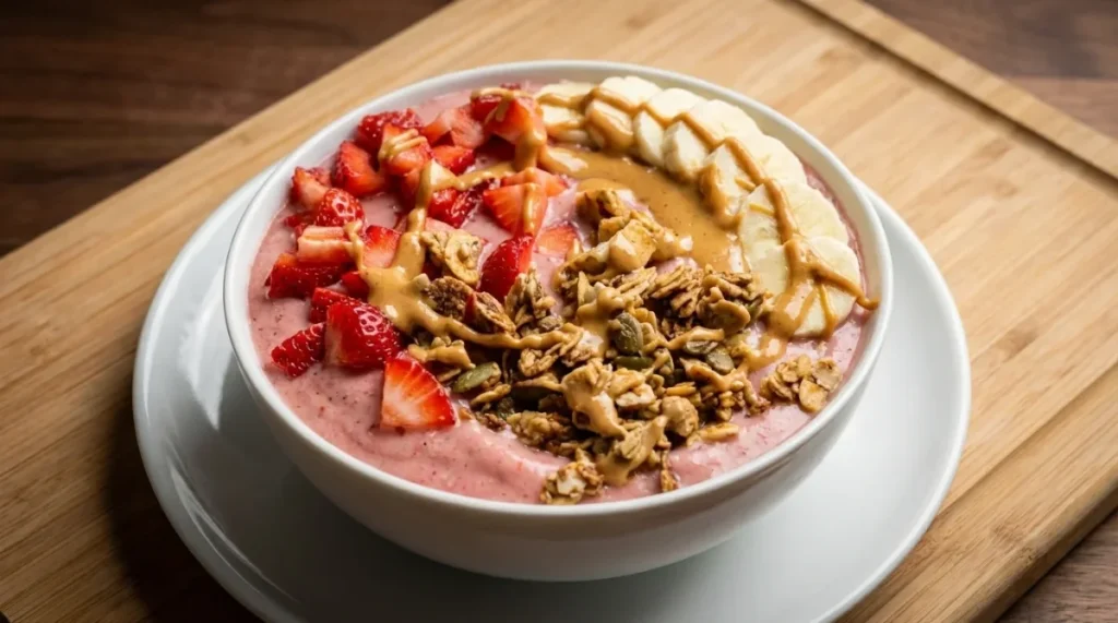 Strawberry Banana Smoothie Bowl