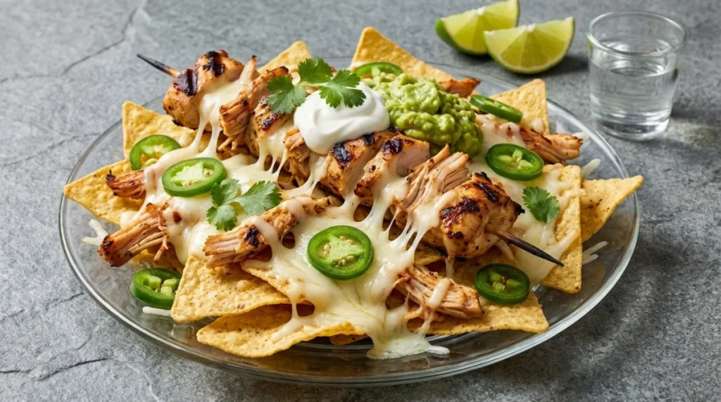 Chicken Skewer “Nachos”