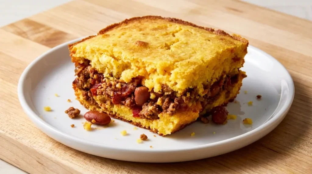Chili-Stuffed Cornbread Bake