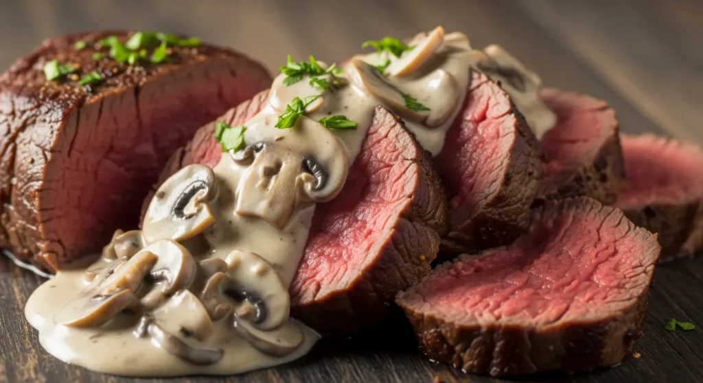 Beef Tenderloin with Mushroom Gravy featured image