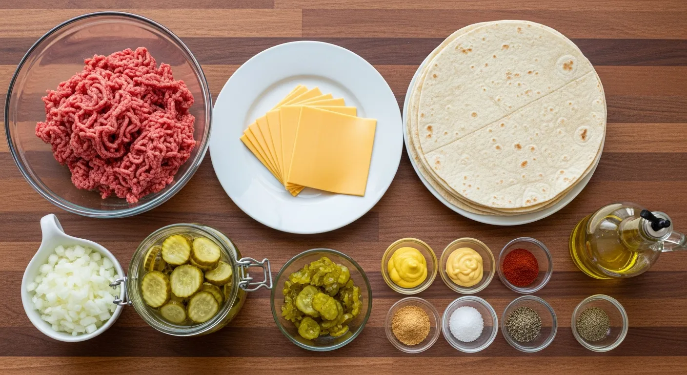 Smash Burger Quesadillas