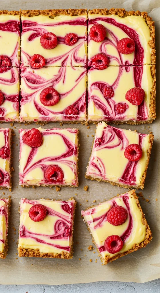Lemon Raspberry Swirl Bars - Pinterest
