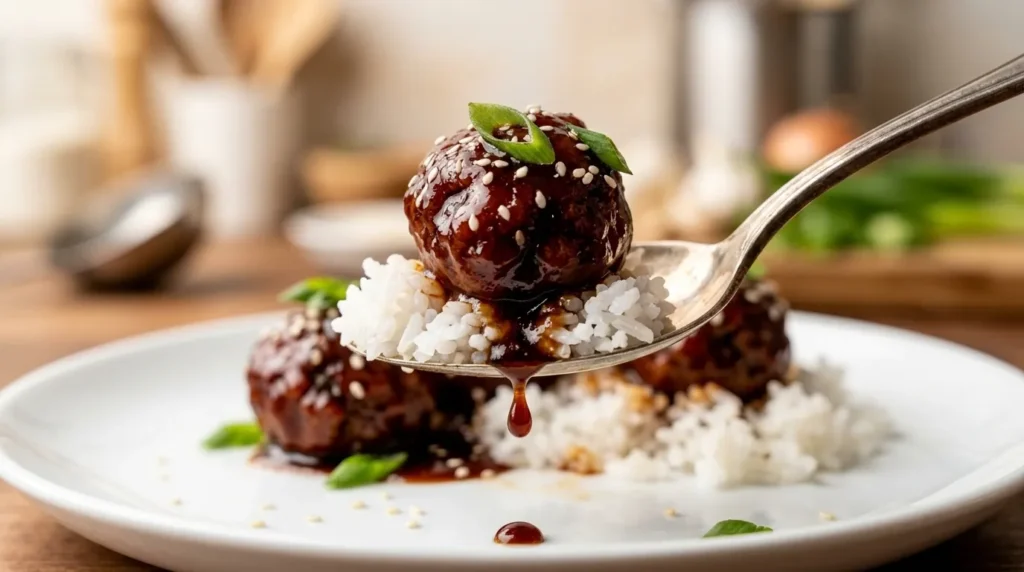 30-Minute Mongolian Beef Meatballs