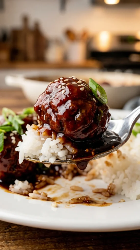 30-Minute Mongolian Beef Meatballs