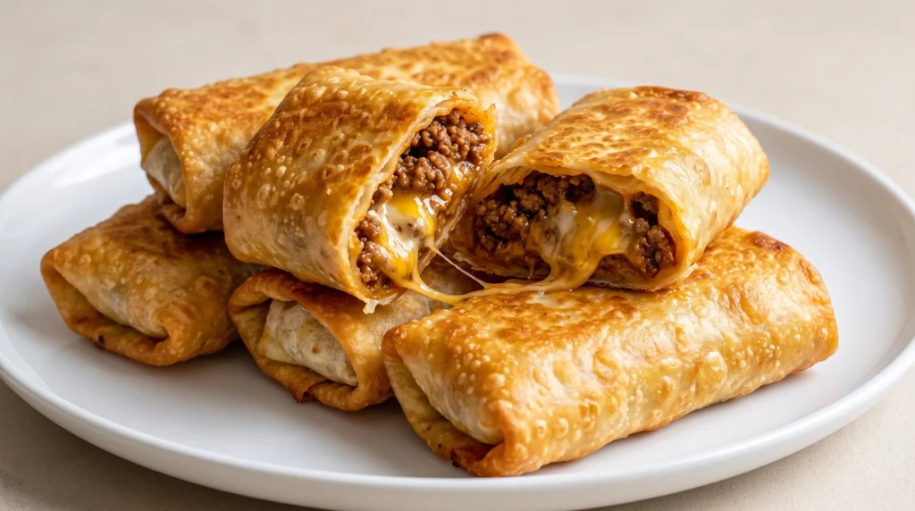 Beef and Cheese Chimichangas Recipe