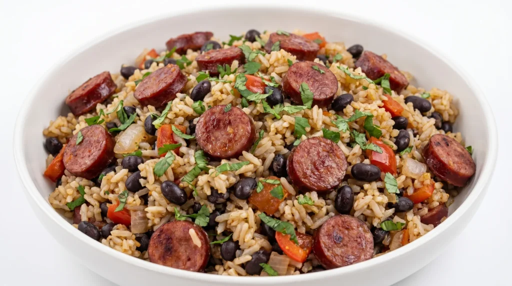 Black Beans and Rice with Sausage: A Delicious and Easy One-Pot Recipe