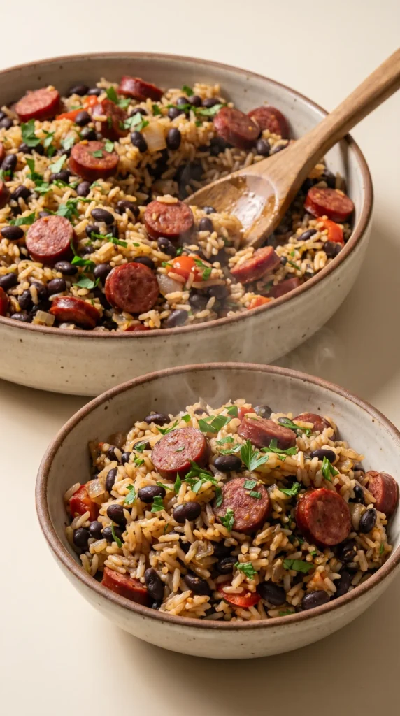 Black Beans and Rice with Sausage: A Delicious and Easy One-Pot Recipe