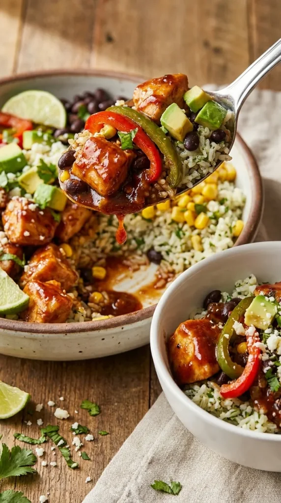Honey Chipotle Chicken Rice Bowls Recipe
