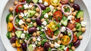 Easy Mediterranean Chickpea Salad Recipe