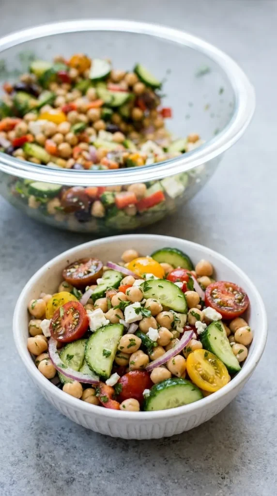 Easy Mediterranean Chickpea Salad Recipe