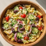 Mediterranean Pasta Salad with Feta and Lemon Vinaigrette