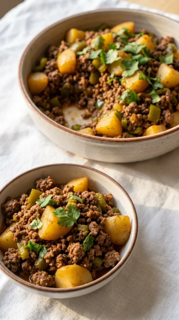 Mexican Picadillo Recipe: A Traditional Dish with Ground Beef and Potatoes