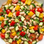 Easy White Bean Salad with Summer Vegetables Recipe