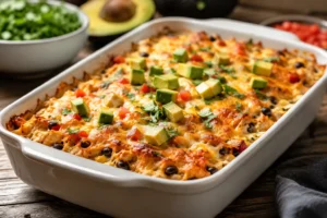 Easy Chicken Burrito Casserole