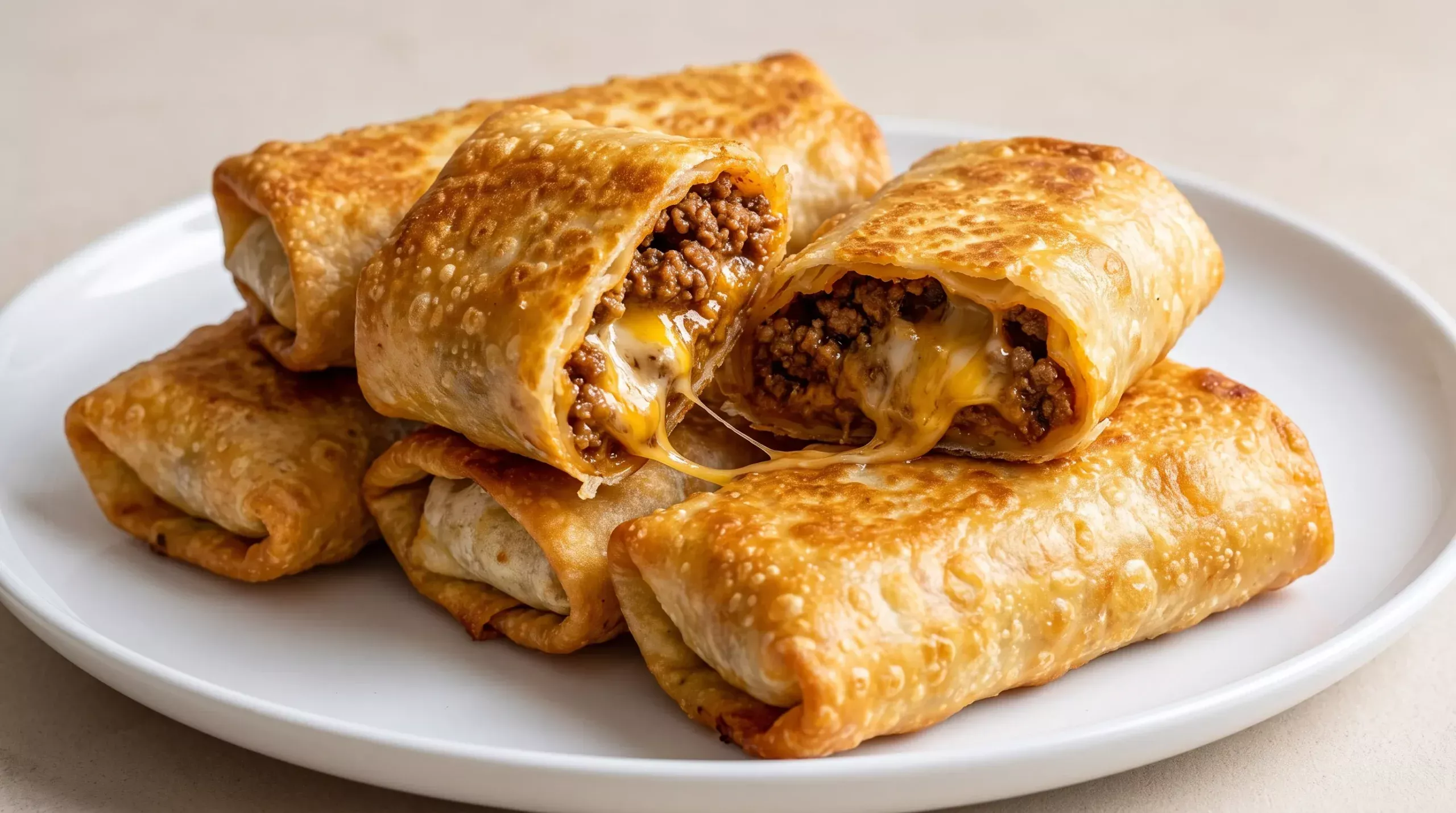 Beef and Cheese Chimichangas Recipe